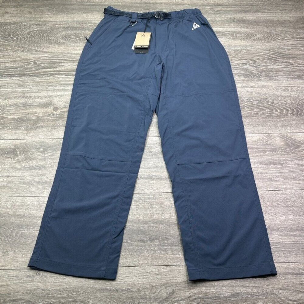 Nike ACG Repel Hiking Trail Pants Blue Size Medium M Straight Leg FN2450-437 New